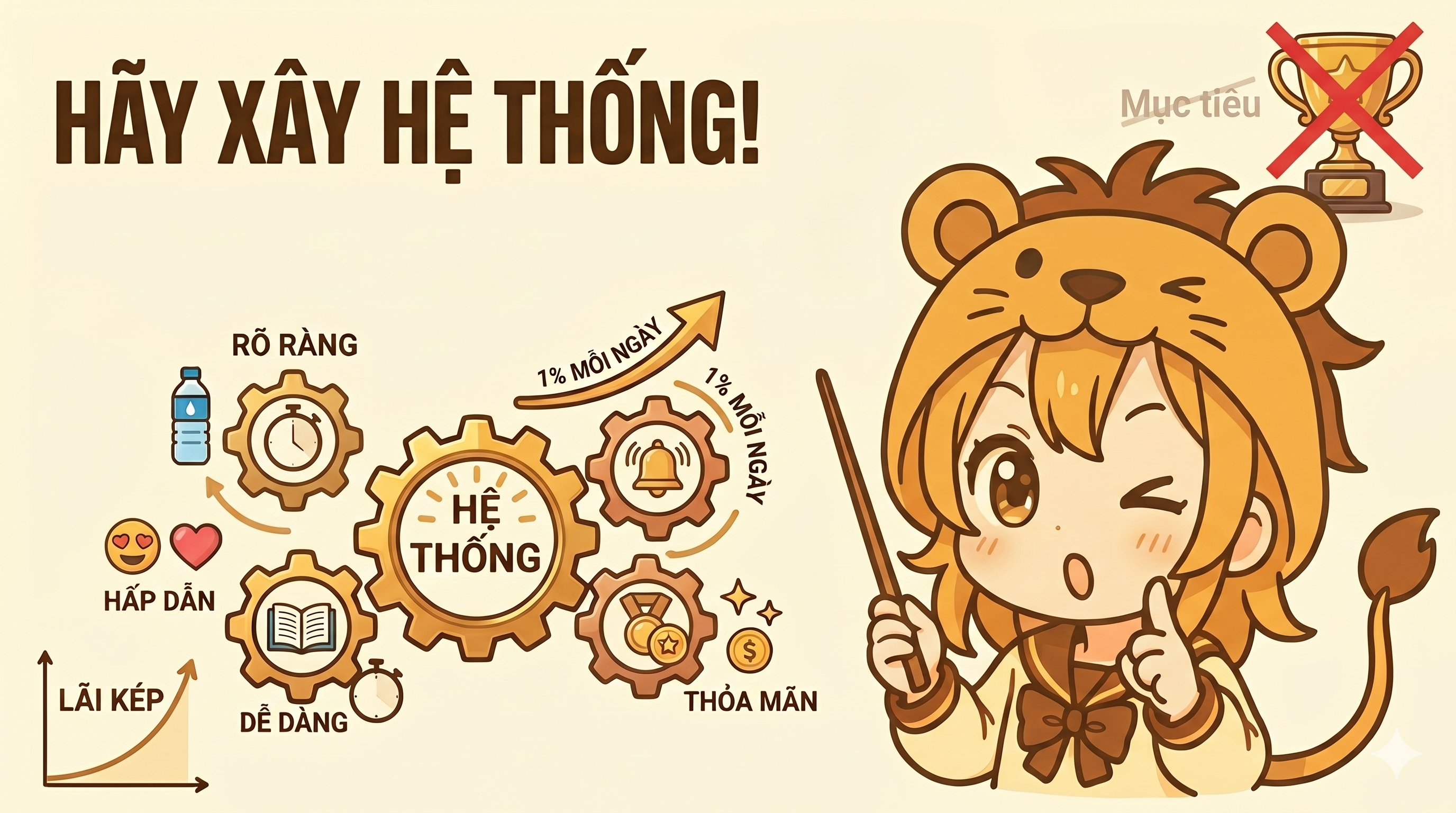 Đừng ám ảnh về mục tiêu nữa, hãy xây dựng một "hệ thống" thói quen!